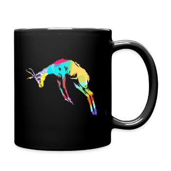 Polygone de gazelle - Mug uni - noir - Droite