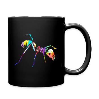 Ameisen - Tasse einfarbig - Schwarz - Rechts