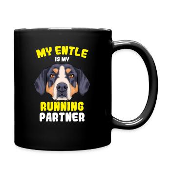 Entlebucher Sennenhund - Mug uni - noir - Droite