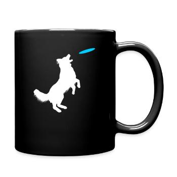 Dressage chien collie - Mug uni - noir - Droite