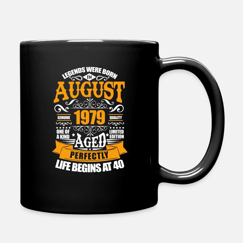 August 1979 - Tasse einfarbig - Schwarz