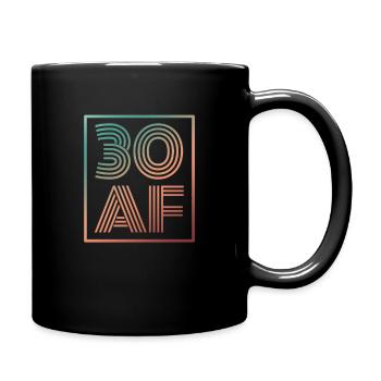 30e anniversaire - Mug uni - noir - Droite