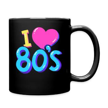 80's - Mug uni - noir - Droite