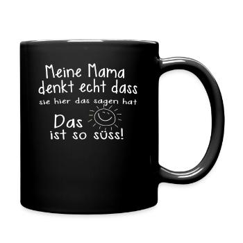 Papa bébé - Mug uni - noir - Droite