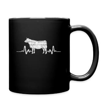 cow - Full Colour Mug - black - Right