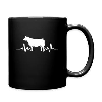 cow - Full Colour Mug - black - Right