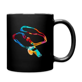 PE teacher polygon - Full Colour Mug - black - Right