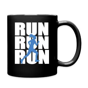 Run Run Run Runner - Full Colour Mug - black - Right