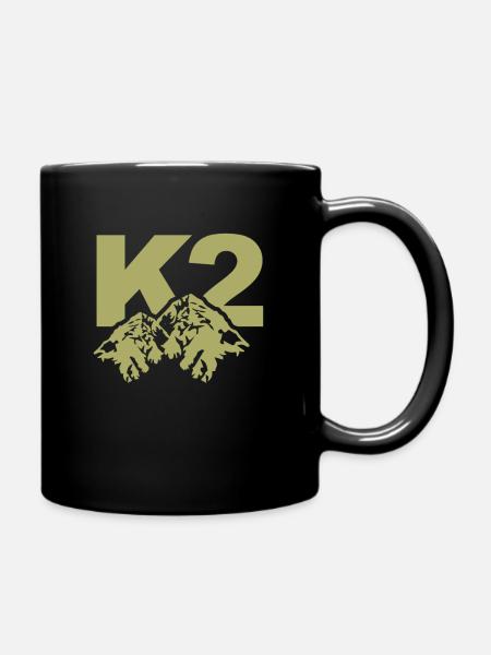 Berg K2 ou Qogir en Chine - Mug uni - noir