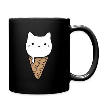 summer - Tasse einfarbig - Schwarz - Rechts