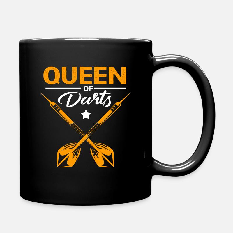 Dart Team Dartboard Dartpfeil Bullseye Dartverein - Tasse einfarbig - Schwarz