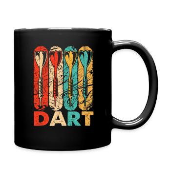 Dart - Tasse einfarbig - Schwarz - Rechts