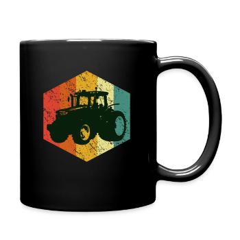 Tractor T-shirt - Full Colour Mug - black - Right