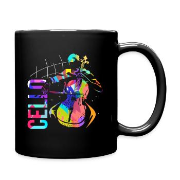 Cello - Tasse einfarbig - Schwarz - Rechts