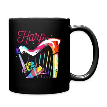 harp - Full Colour Mug - black - Right