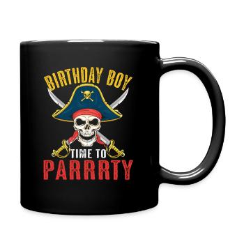 Birthday Boy Pirate Children's Birthday Son Gift - Full Colour Mug - black - Right