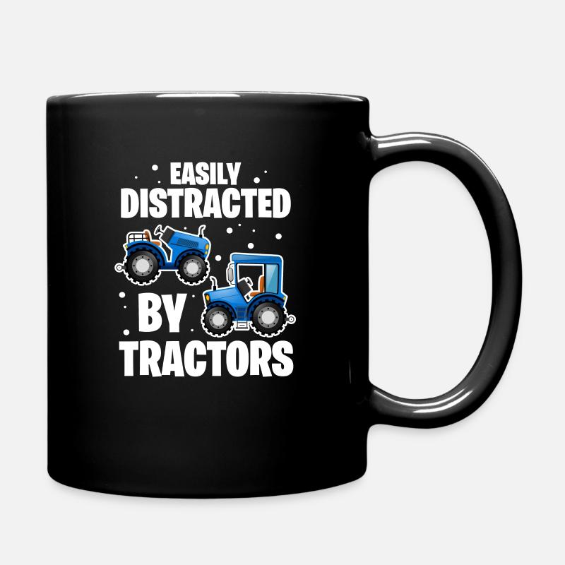 Traktor - Tasse einfarbig - Schwarz
