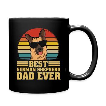 German Shepherd Dog Dad Dad Dad Ever Gift - Full Colour Mug - black - Right