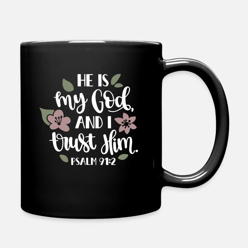 Religion Gott Glaube Kirche Bibel - Tasse einfarbig - Schwarz