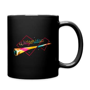 Didgeridoo Polygon - Tasse einfarbig - Schwarz - Rechts