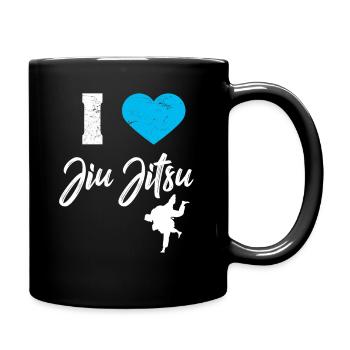 Jiu Jitsu - Tasse einfarbig - Schwarz - Rechts