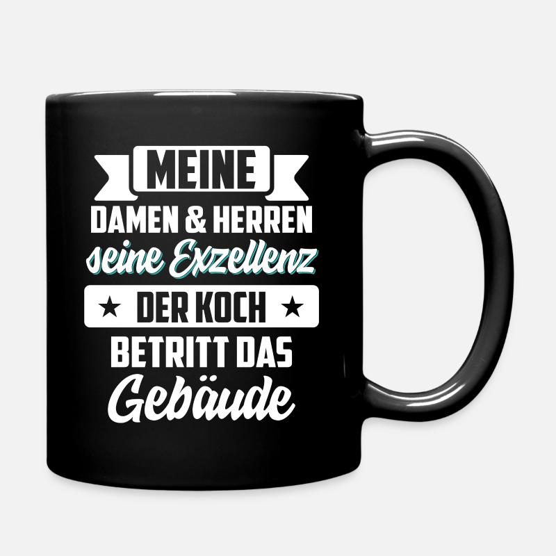 Koch kochen - Tasse einfarbig - Schwarz