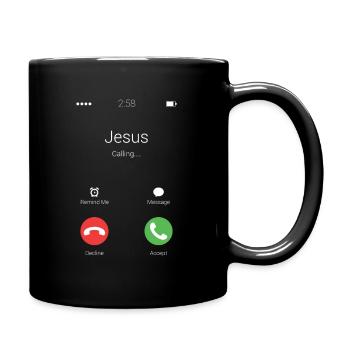 Christen Pfarrer Priester Lustig Geschenk - Tasse einfarbig - Schwarz - Rechts