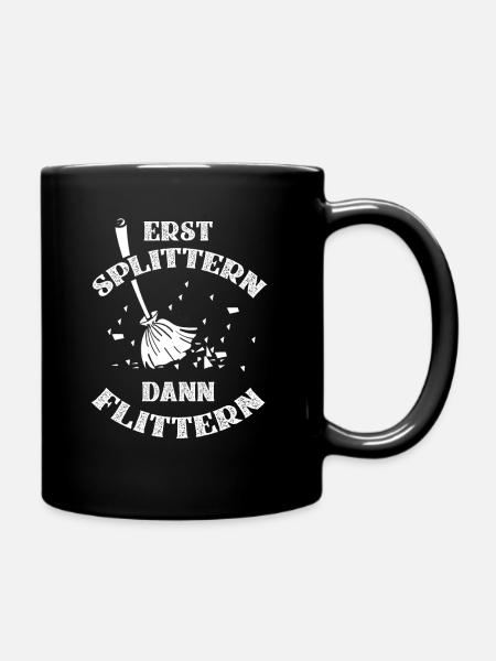 Polterabend Junggesellenabschied Geschenkidee Witz - Tasse einfarbig - Schwarz