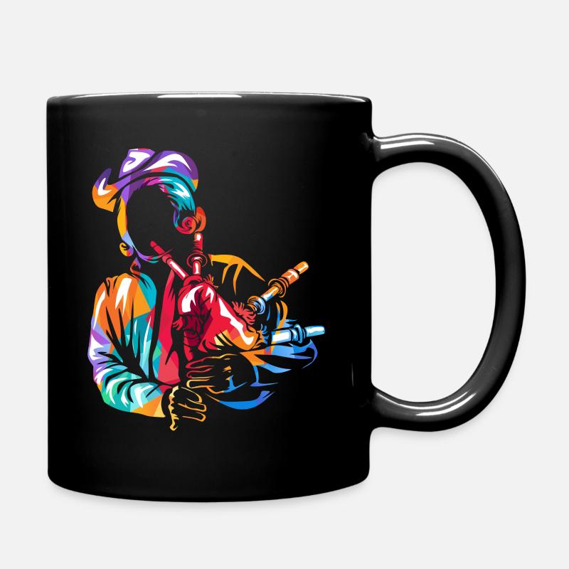 Cadeau de cornemuse - Mug uni - noir