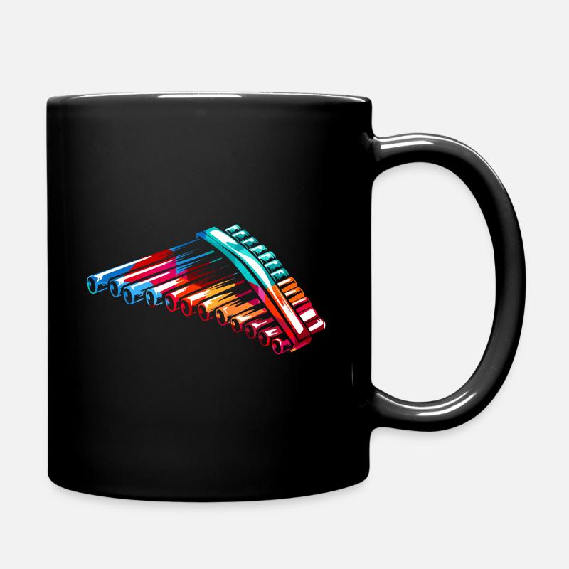 Panflöte - Tasse einfarbig - Schwarz