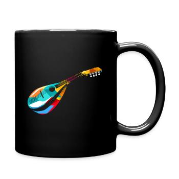 mandolin - Full Colour Mug - black - Right