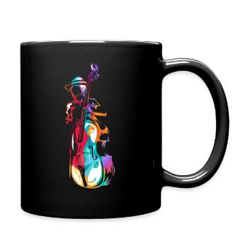 Cadeau de contrebasse - Mug uni - noir - Droite