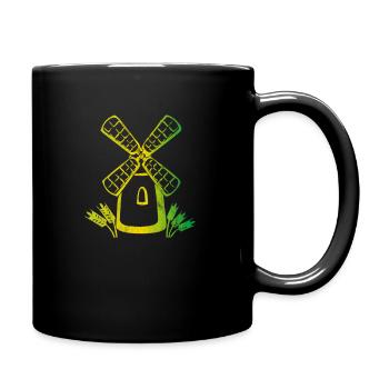 Windmill mill - Full Colour Mug - black - Right