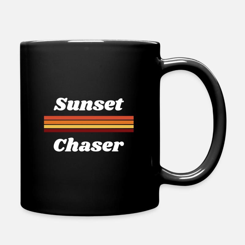 Sunset Chaser - Tasse einfarbig - Schwarz