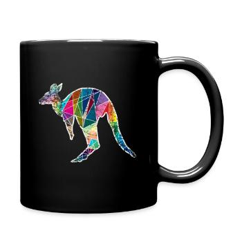 Kangourou Australie - Mug uni - noir - Droite