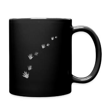 Raccoon paw - Full Colour Mug - black - Right