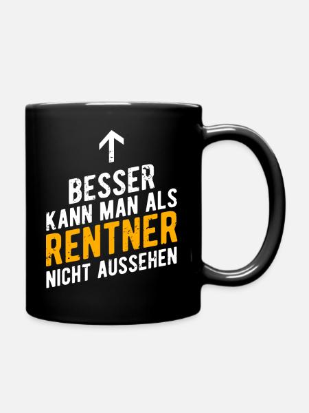 Ruhestand - Tasse einfarbig - Schwarz