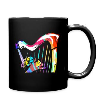 harp - Full Colour Mug - black - Right