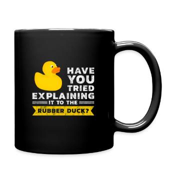 Programmierer Gummiente Debug - Tasse einfarbig - Schwarz - Rechts