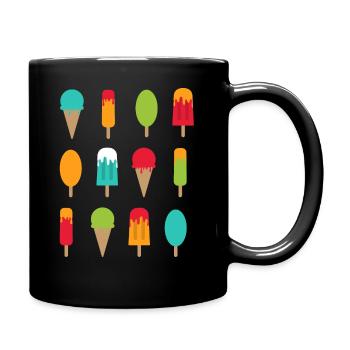 crème glacée - Mug uni - noir - Droite