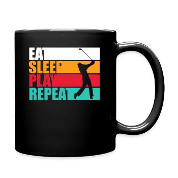 Golf - Tasse einfarbig - Schwarz - Rechts