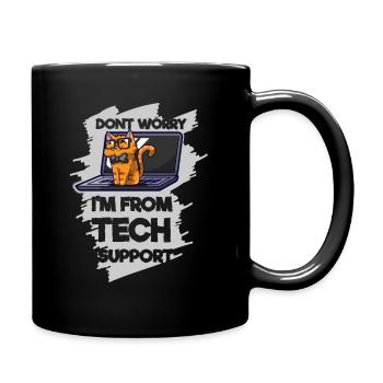 Programmierung Cat Tech Support - Tasse einfarbig - Schwarz - Rechts
