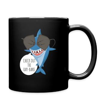 Découvrez le design amusant de Ray Bans. - Mug uni - noir - Droite