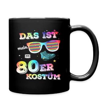 das ist mein 80er kostüm - Tasse einfarbig - Schwarz - Rechts