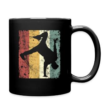 Breakdance Tanzen Streetdance Battle - Tasse einfarbig - Schwarz - Rechts