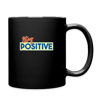 Motivation - Tasse einfarbig - Schwarz - Rechts