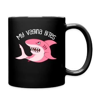 Angry vagina feminism - Full Colour Mug - black - Right