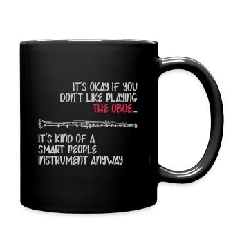 Hautbois Pour les gens intelligents - Mug uni - noir - Droite