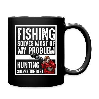 Jagd - Tasse einfarbig - Schwarz - Rechts