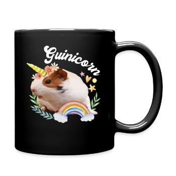Guinée Pig Licorne Guinicorn Funny Print Gift Tee - Mug uni - noir - Droite